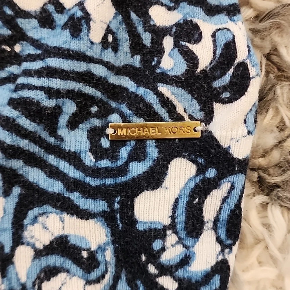 Michael Michael Kors Long Sleeve Paisley Print Swester